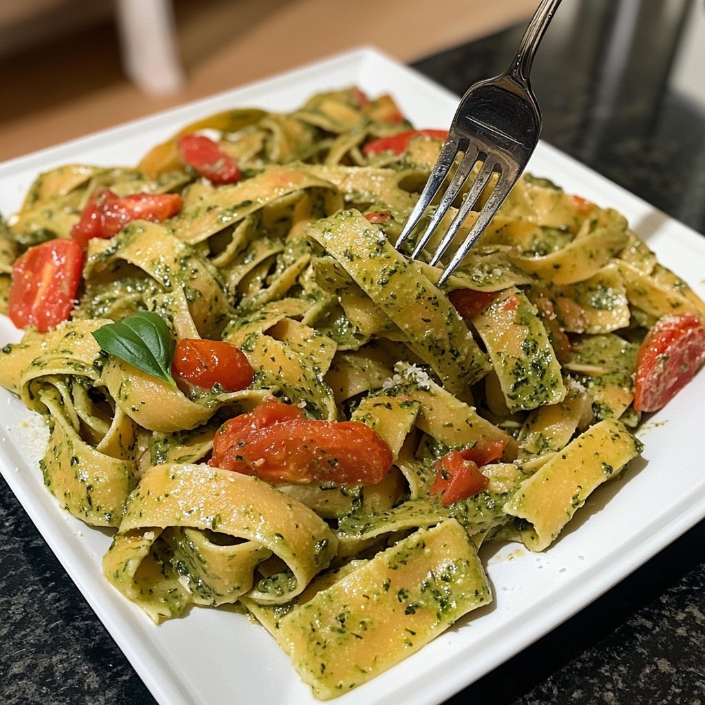 Delicious Spinach Tomato Pasta