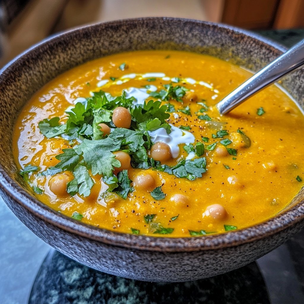 Jamaican Pumpkin Chickpea Soup