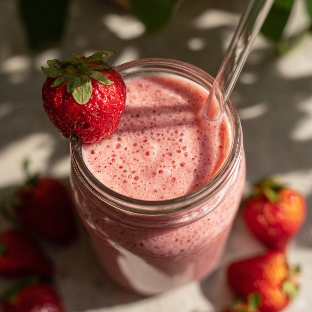 Fresh Strawberry Banana Smoothie