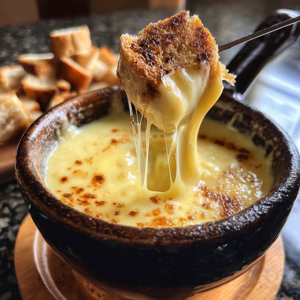Fondue with Gruyere and Emmental