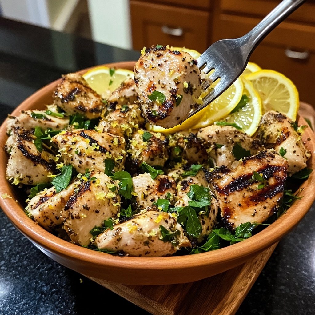 Grilled Lemon Herb Chicken Bowl