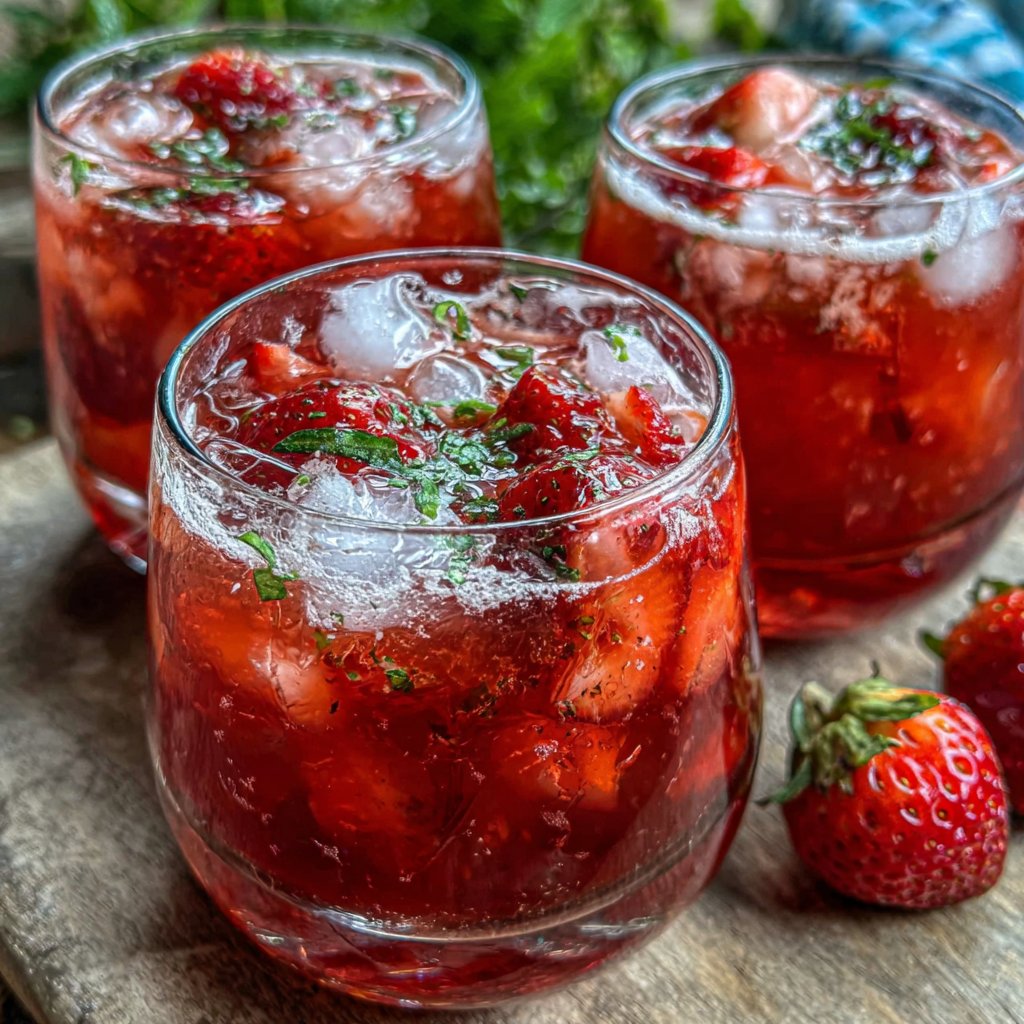 Spring Drinks With Strawberries