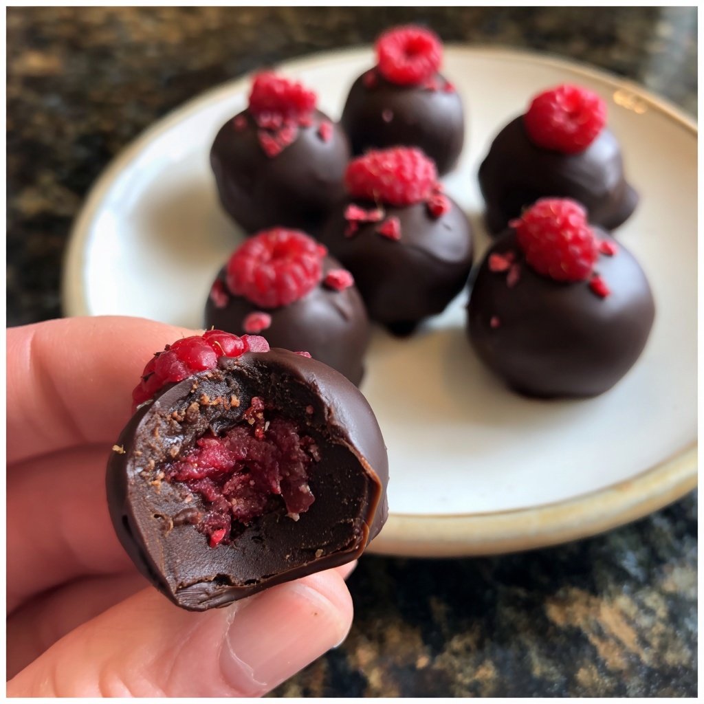 Chocolate Raspberry Truffles
