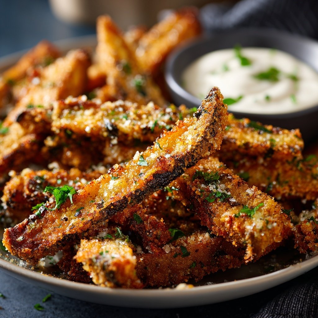 Crispy Eggplant Veggie Fries