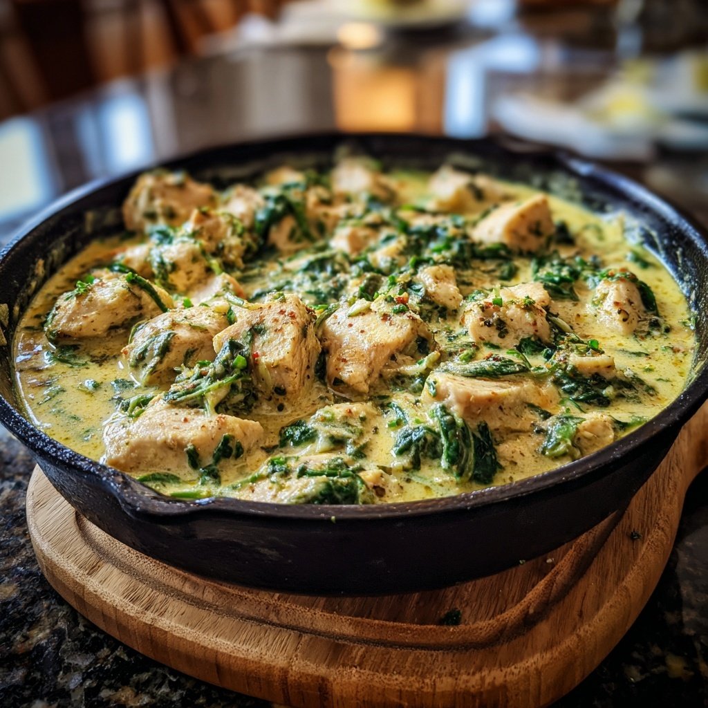 Creamy Spinach Chicken Skillet