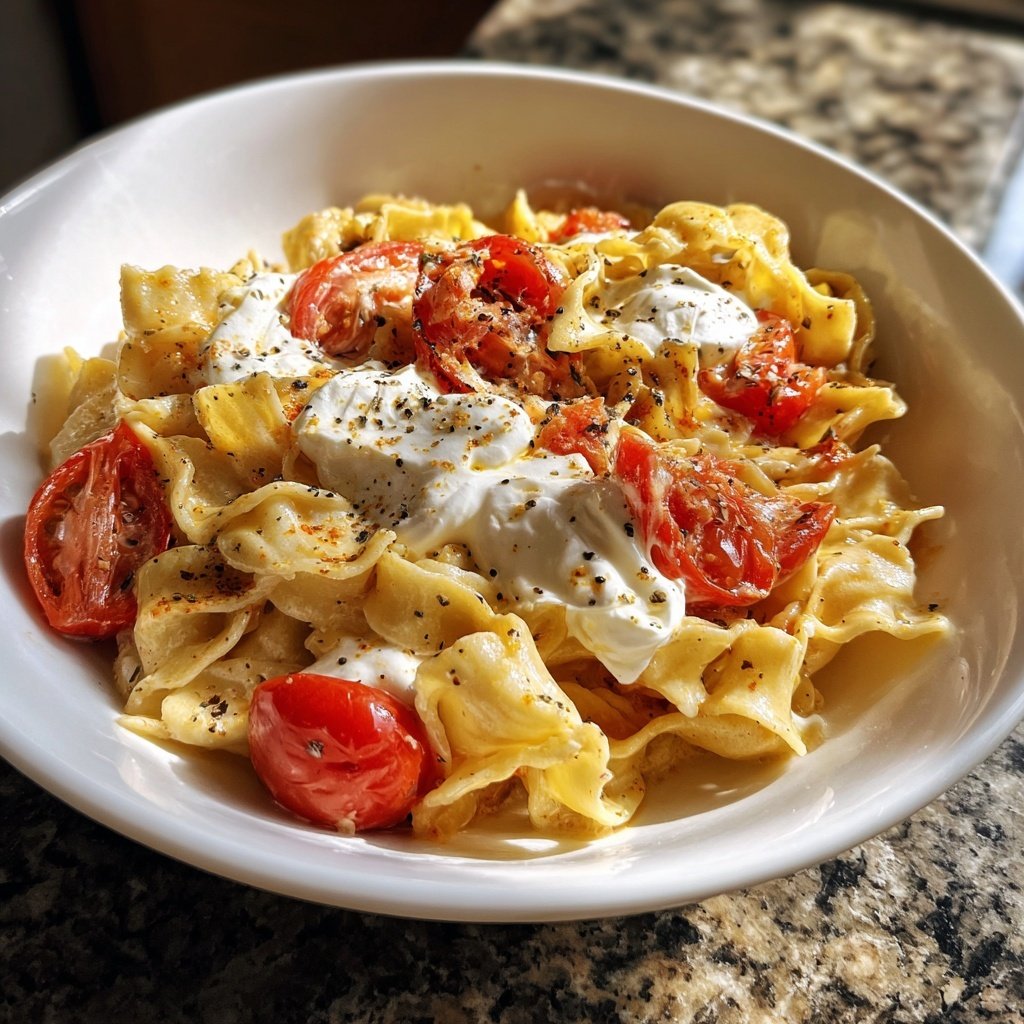 Romantic Tomato Burrata Pasta