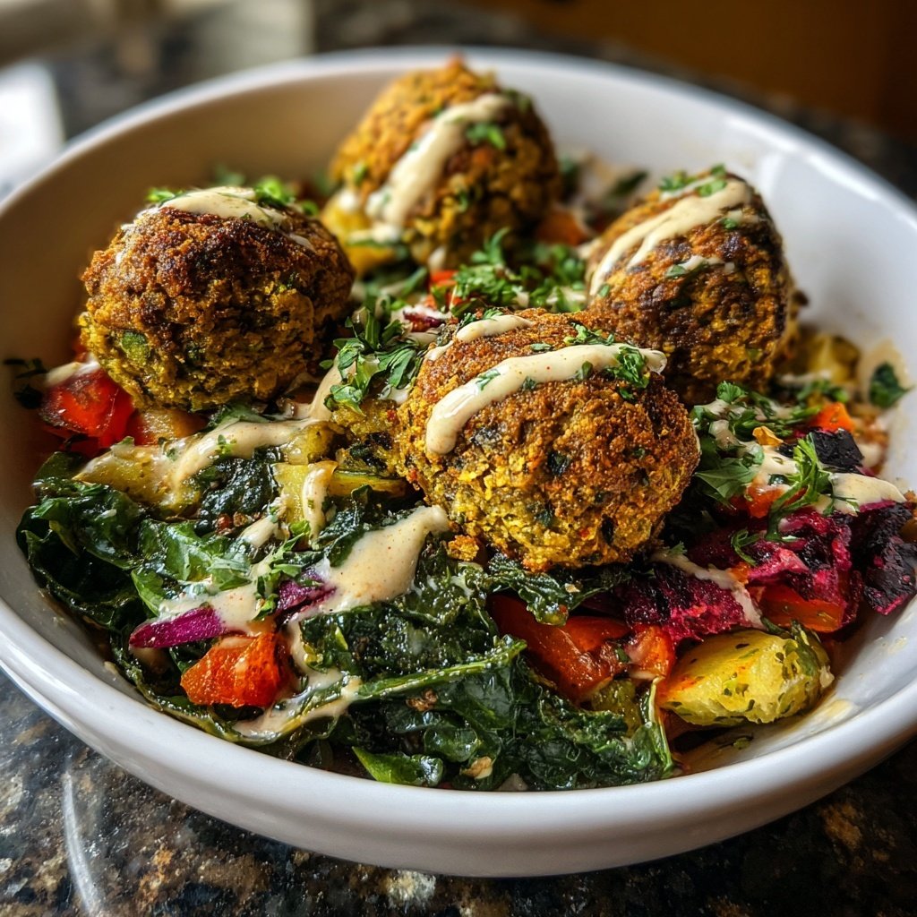 Healthy Baked Falafel Bowls
