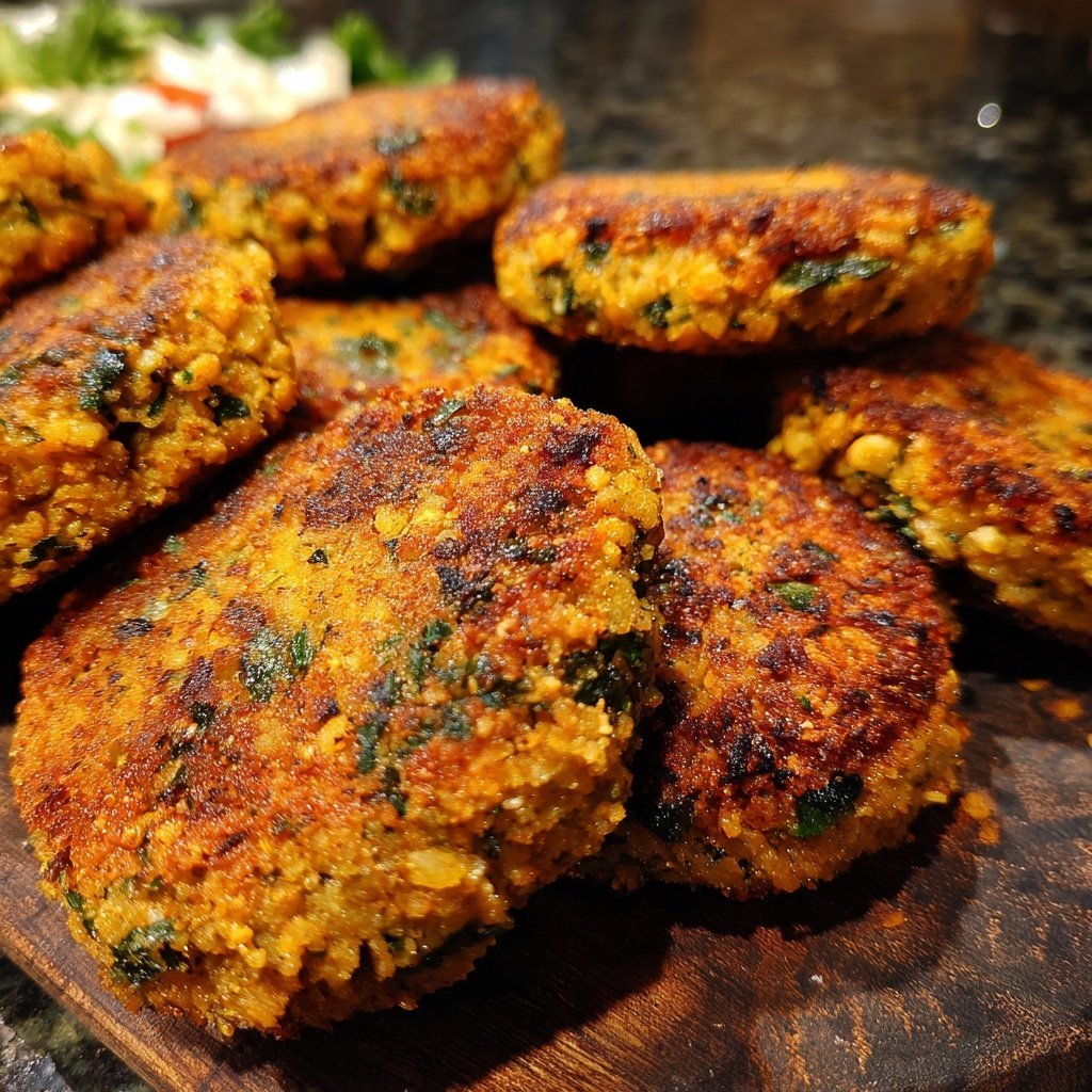 Easy Slider Crispy Lentil Veggie Patties