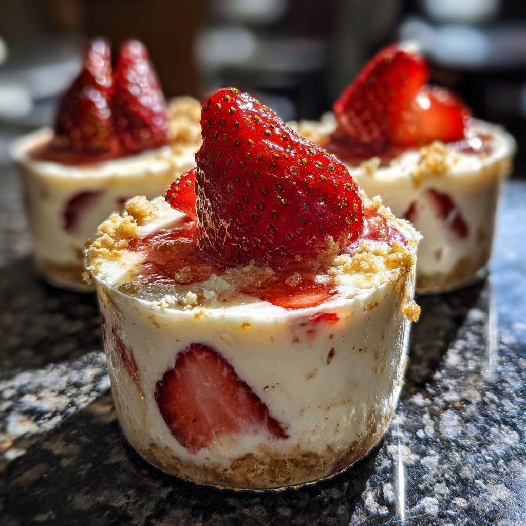 Strawberry Cream Dessert Cups
