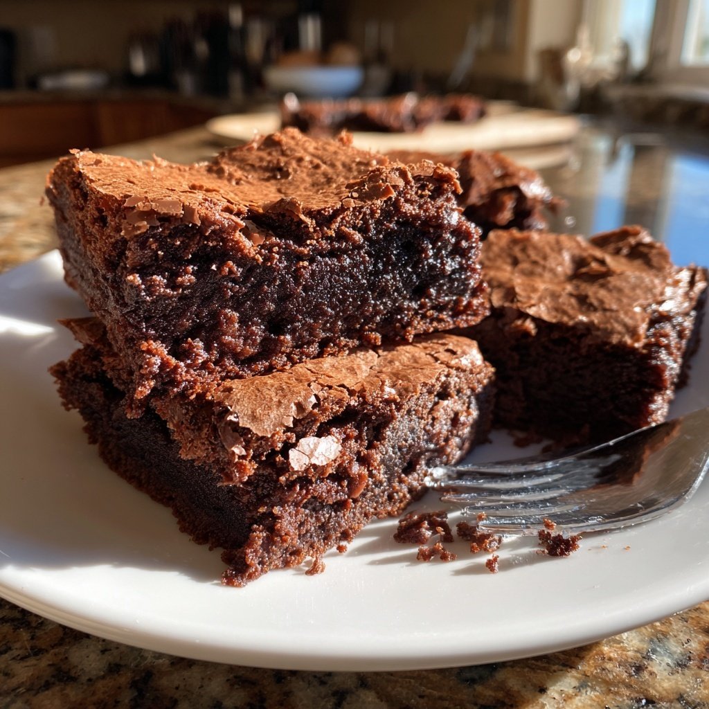 Dense Fudge Brownies With Discard